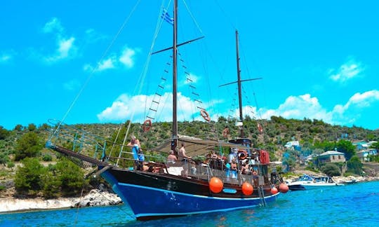 Charter 62' Agios Sostis II Gulet in Limenaria, Greece