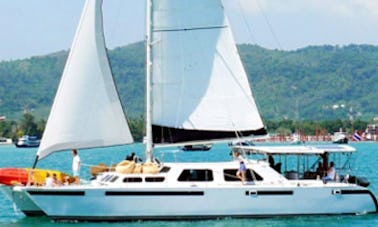 Catamarã à vela Kelsall de 58 pés