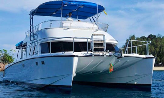 Day Tours on a Custom 50' Power Catamaran From Phuket, Thailand