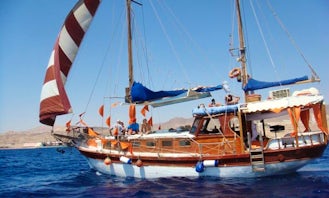 Have an amazing time in Eilat, Israel Charter a 35-person Gulet