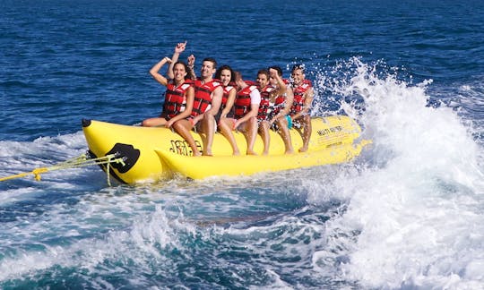 Enjoy Banana Boat in Aydın, Turkey