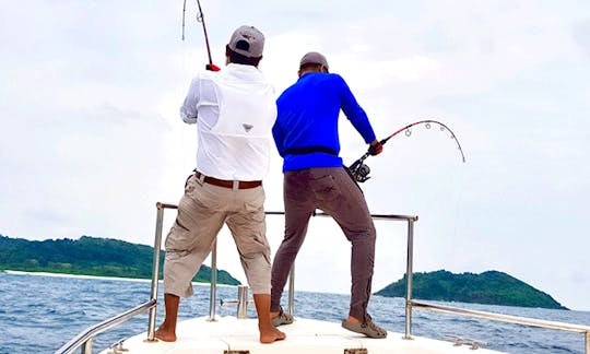 Enjoy Fishing in Port Blair, Andaman and Nicobar Islands on 38' Cuddy Cabin