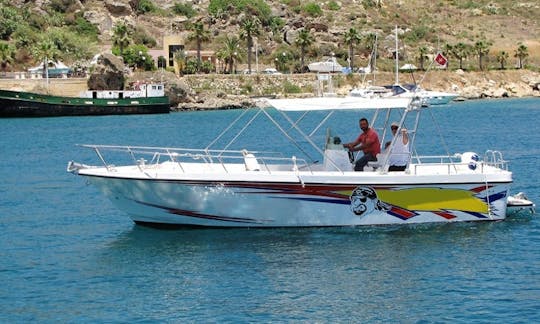 Enjoy Fishing in Ix-Xewkija, Malta on 30' Jake Center Console