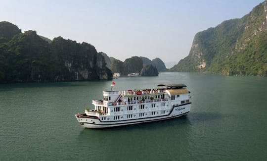 Charter a 125' Junk Boat in Chuong Duong, Vietnam