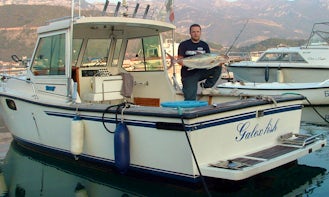 Deep Sea Fishing Charter On Cuddy Cabin In Sveti Stefan, Montenegro