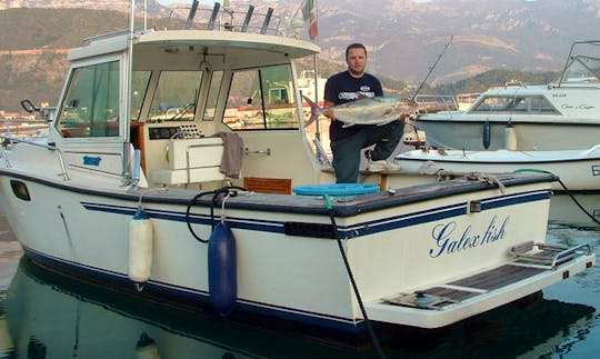 Deep Sea Fishing Charter On Cuddy Cabin In Sveti Stefan, Montenegro