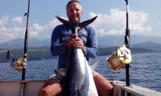 Fishing Charter On Cuddy Cabin In Sveti Stefan, Montenegro