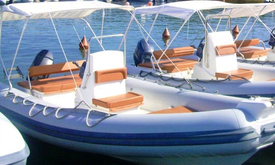 Sea Water Smeralda 180 Power RIB boat rental in Arzachena, Sardinia