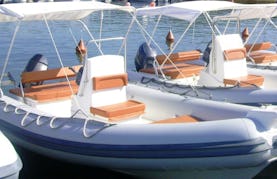 Sea Water Smeralda 180 Power RIB boat rental in Arzachena, Sardinia