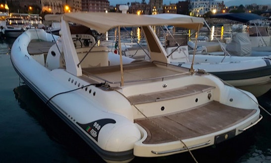 Charter 39' Artisans Battelli Rigid Inflatable Boat In Villagonia, Italy