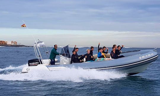 Charter 25' Zodiac Rigid Inflatable Boat in La Oliva, Spain