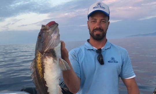 Pesca profunda em Lasithi, Grécia