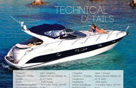 Azimut Atlantis 42' Motor Yacht Rental in Portimão - Hourly
