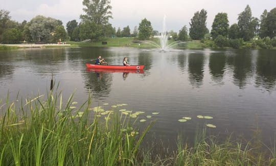 Kayak and Canoe rental Laivuire.lv, 16' Guide Canoe in Peltes, Latvia