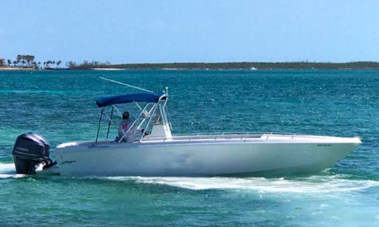 Enjoy Exuma, Bahamas in our Baja Centre Console for up to 10 person