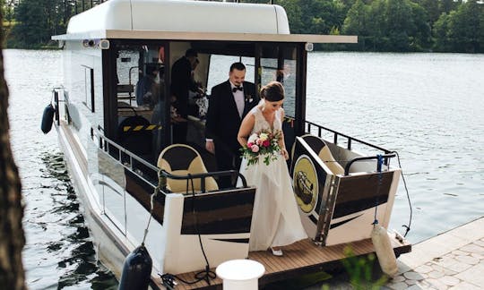 Charter a Pontoon Boat in Augustów, Poland