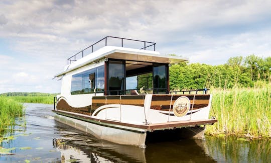 Charter a Pontoon Boat in Augustów, Poland