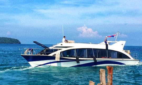 Faites une croisière en bateau à Krong Preah Sihanouk, au Cambodge, pour 60 personnes !