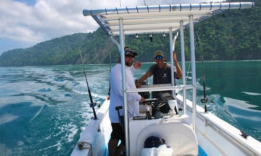Fishing in Zancudo, Costa Rica on Center Console