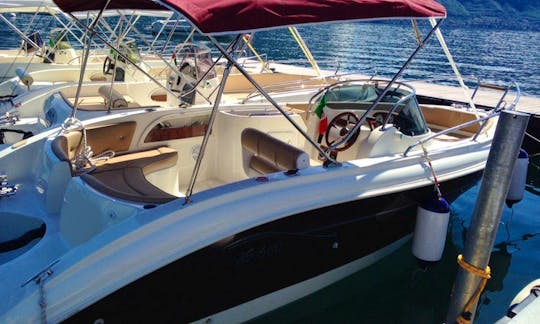 AS 590 DELUX  Deck Boat Rental for 8 People in Menaggio, Italy