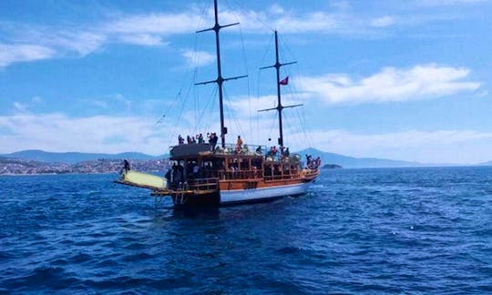 Charter a Sailing Gulet for 85 Person in Aydın, Turkey