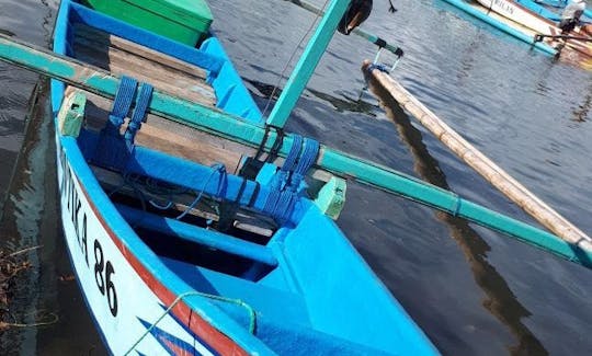 Enjoy Fishing On Jon Boat In Ngambur, Indonesia