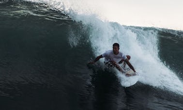 Enjoy Surfing In Ngambur, Indonesia