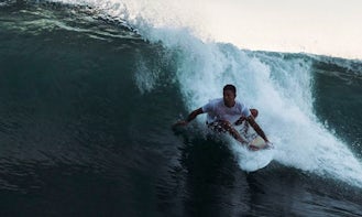 Enjoy Surfing In Ngambur, Indonesia