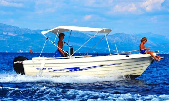 Poseidon 510 | Boat hire in Loggos, Paxos | No license needed