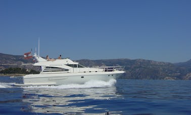 Take 6 firends out on this Motor Yacht in Menton, France