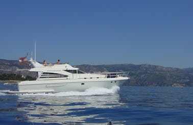 Take 6 firends out on this Motor Yacht in Menton, France