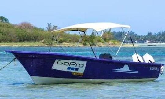 Charter 25' Pirogue Dinghy in La Gaulette, Mauritius