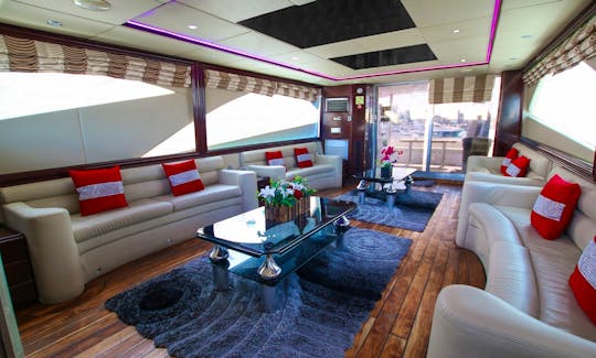 80ft "Luxury 1" Al Wasmi Yacht Charter in Dubai, UAE