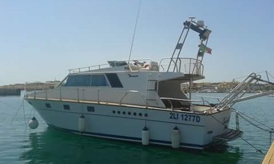 Relax and Enjoy the view of Lampedusa, Italy on this Motor Yacht