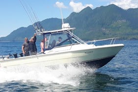 Fishing Trip on 25ft "Tyee One" Fishing boat with Lodging in Zeballos