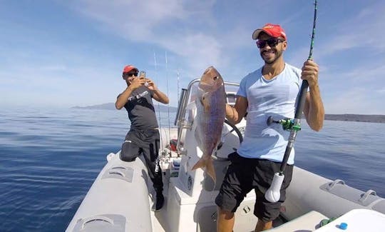 Enjoy Fishing in Macomer, Italy on a Rigid Inflatable Boat