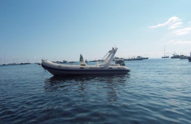 Charter 20' Tempest Rigid Inflatable Boat in Stromboli (Eolie islands), Italy