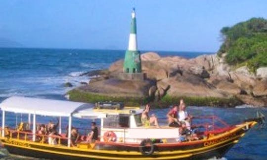 Spacious 24 People Motor Boat for Rent, Florianópolis - SC, Brazil
