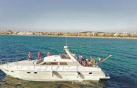 Captained 50 ft Motor Yacht Charter for 10 People in Alghero, Italy