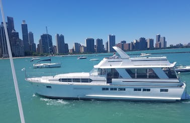 72ft Private Luxury Yacht for 49 Passengers or Fewer in Chicago, Illinois