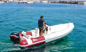Rent 18' Knot Rigid Inflatable Boat in Marciana Marina, Italy