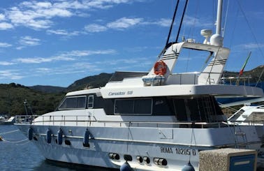 Fully-equipped and ready-to-go luxury motor yacht in Villasimius, Sardinia