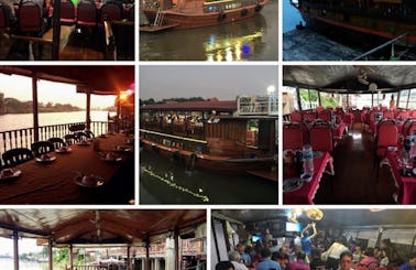 Enjoy a Beautiful Dinner Cruise in Ayutthaya, Thailand
