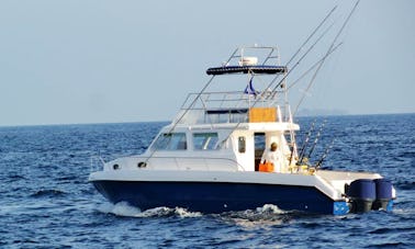 Alquiler de pesca en un yate Gulf Craft Maldives de 38 pies en Malé, Maldivas