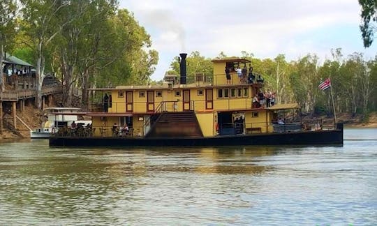 Paddlesteamer Emmylou on Murray River in Echuca, Australia