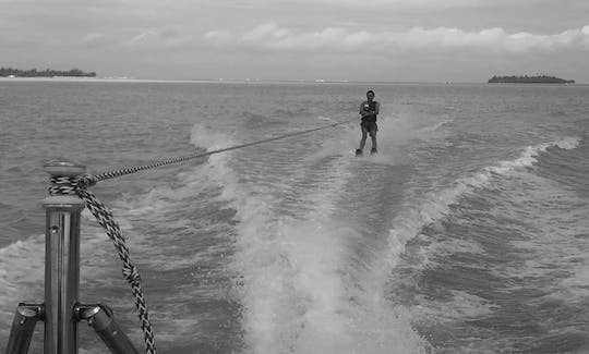 Water Skiing In Vaitape, French Polynesia