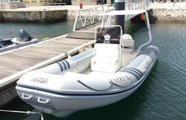 2002 RIB rental for up to 12 guests in Setúbal, Portugal