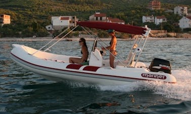 Charter 18' Mariner 560 Rigid Inflatable Boat in Betina, Croatia