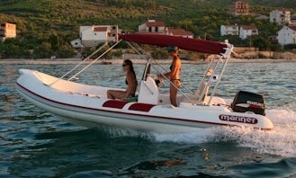 Charter 18' Mariner 560 Rigid Inflatable Boat in Betina, Croatia