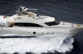 Charter 76' Ulisse Aicon Power Mega Yacht in Voula, Greece